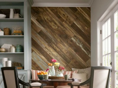 Ламинат как декоративная отделка стен.