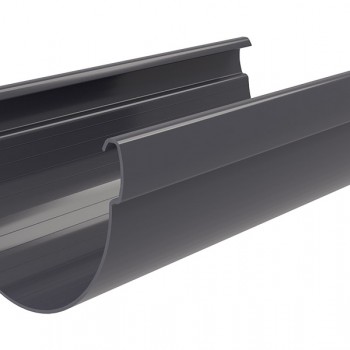 Желоб Дизайн 135 ПВХ Grand Line 3м Графит (RAL 7024)