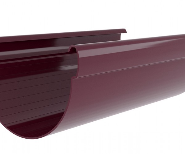 Желоб Дизайн 135 ПВХ Grand Line 3м Бордо (RAL 3005)