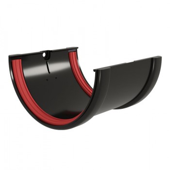 Соединитель желобов ПВХ Grand Line Черный (RAL 9005)