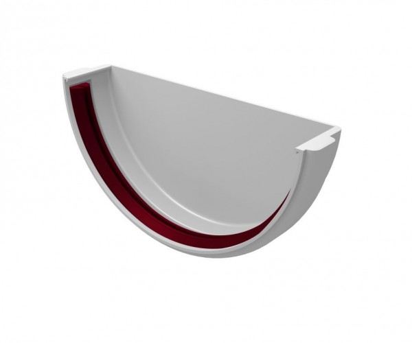 Заглушка желоба ПВХ Grand Line Белый (RAL 9003)