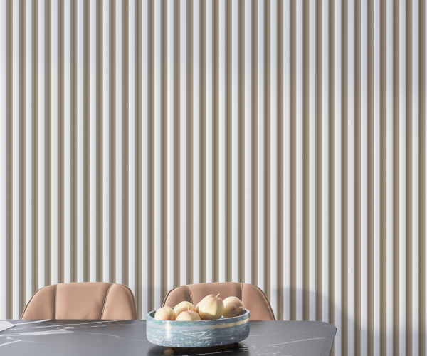 Рейка Интерьерная МДФ Stella Модель 12 Standart Белый