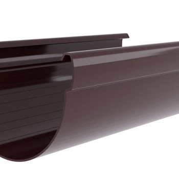 Желоб Дизайн 135 ПВХ Grand Line 3м Шоколадный (RAL 8017)
