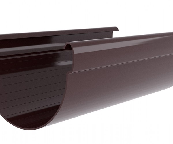 Желоб Дизайн 135 ПВХ Grand Line 3м Шоколадный (RAL 8017)