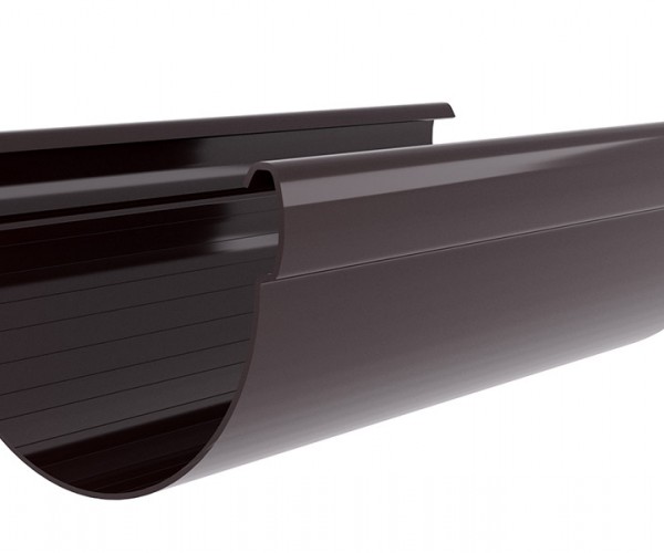 Желоб Дизайн 135 ПВХ Grand Line 3м Коричневый (RR32)