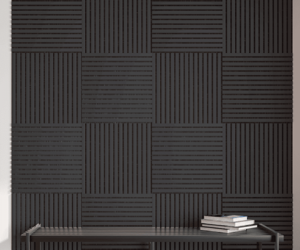 Панель стеновая акустическая МДФ Stella Trend De Luxe Black Lead