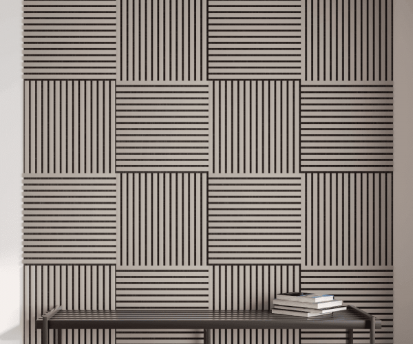 Панель стеновая акустическая МДФ Stella Comfort De Luxe Sandgrau