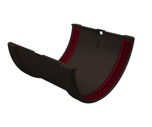 Соединитель желобов ПВХ Grand Line Коричневый (RR32)