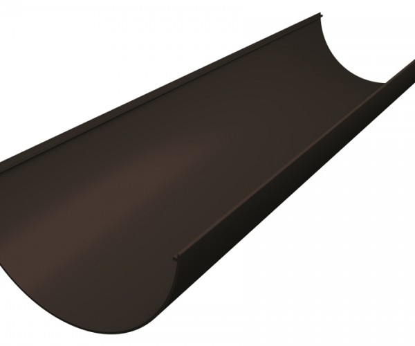 Желоб Классика 120 ПВХ Grand Line 3м Коричневый (RR32)