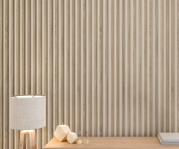 Рейка Интерьерная МДФ Stella Модель 12 Standart Дуб Сонома