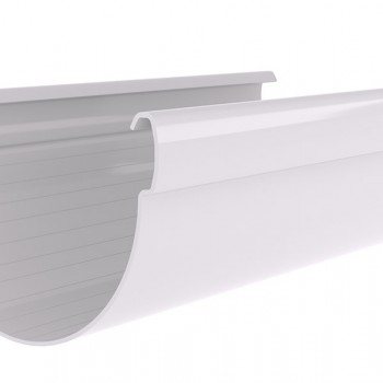 Желоб Дизайн 135 ПВХ Grand Line 3м Белый (RAL 9003)