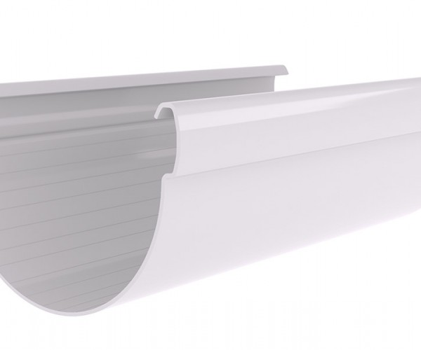 Желоб Дизайн 135 ПВХ Grand Line 3м Белый (RAL 9003)