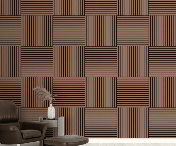 Панель стеновая акустическая МДФ Stella Comfort De Luxe Terracotta