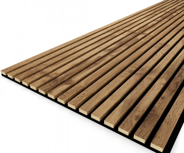 Панель стеновая акустическая МДФ Stella Trend Light Пекан