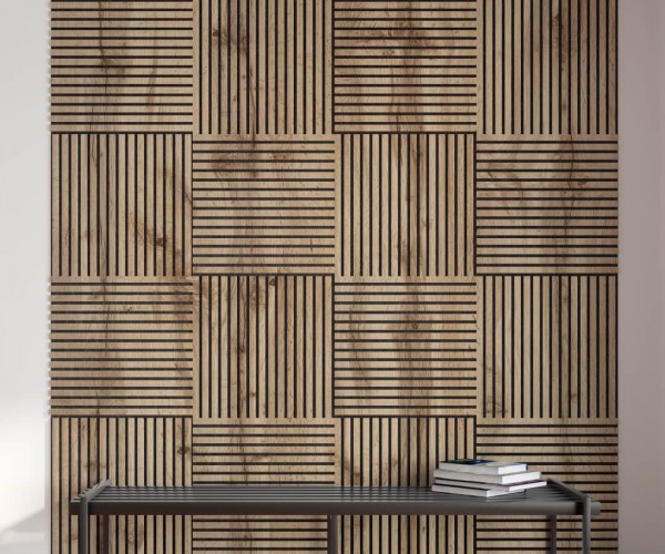 Панель стеновая акустическая МДФ Stella Comfort Standart Дуб Сонома