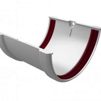 Соединитель желобов ПВХ Grand Line Белый (RAL 9003)