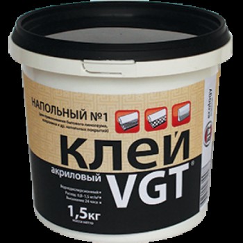 Клей ВГТ акриловый напольный №1 Эконом 1,5кг