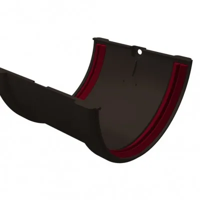 Соединитель желобов ПВХ Grand Line Коричневый (RR32)